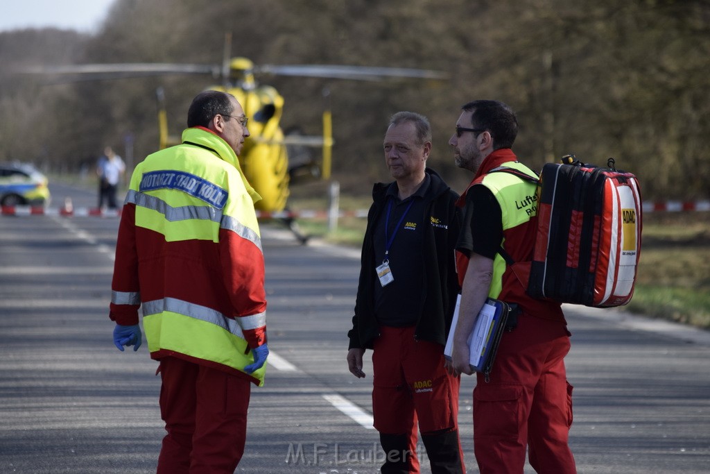 Schwerer VU Krad Fahrrad Koeln Porz Alte Koelnerstr P087.JPG - Miklos Laubert